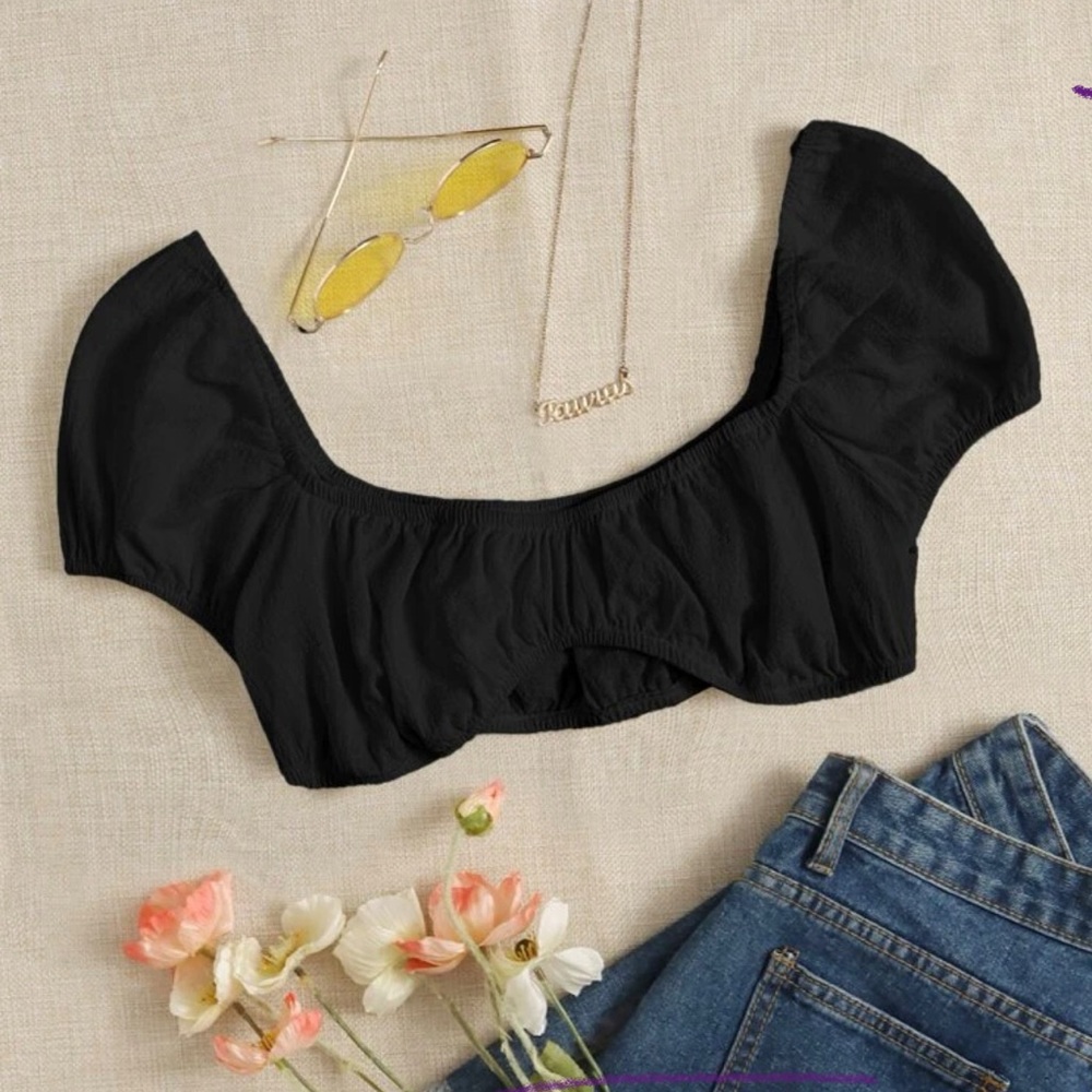 Black Crop Top